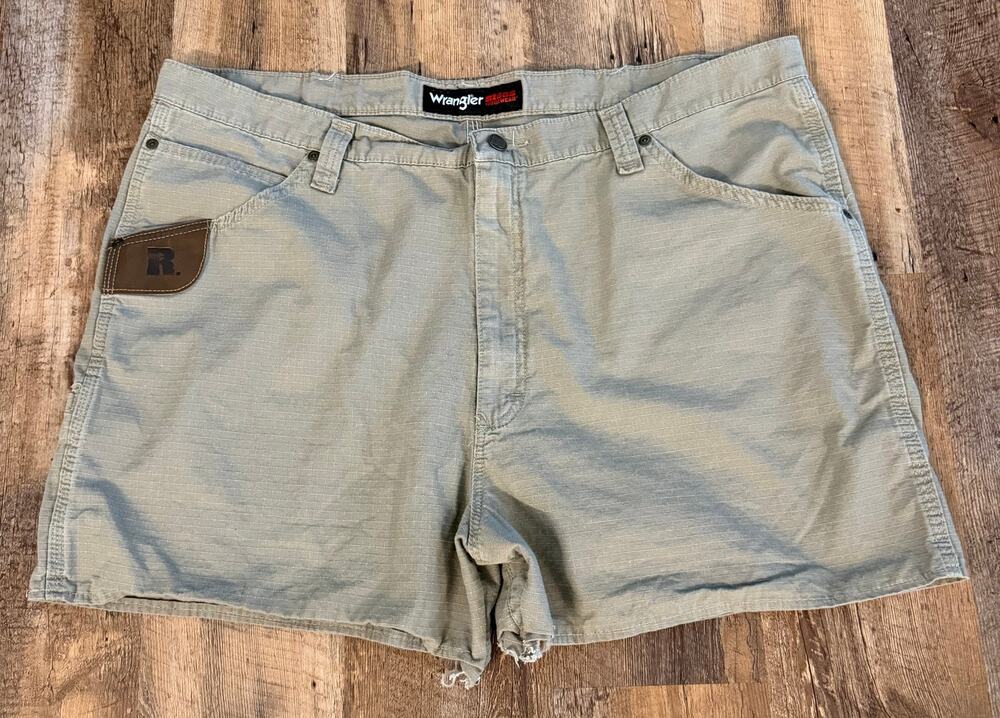 Wrangler Riggs Tan Workwear Utility Ripstop Shorts 42